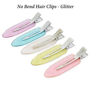 Pinces à <span class=keywords><strong>cheveux</strong></span> scintillantes sans courbure <span class=keywords><strong>pince</strong></span> à coiffer <span class=keywords><strong>plate</strong></span> sans pli Bang barrettes de coiffure sans couture pour maquillage épingles à <span class=keywords><strong>cheveux</strong></span> sans courbure - Product Image 3