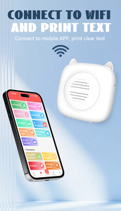 Máy in nhãn dán mini AI Voice, in không mực, máy in nhãn dán nhiệt di động, hộp máy in nhãn dán mini không mực hoạt động bằng giọng nói - Product Image 5