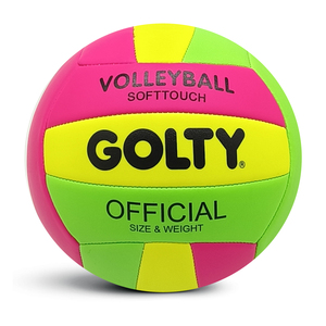 Balón <span class=keywords><strong>de</strong></span> <span class=keywords><strong>Voleibol</strong></span> Infantil Luminoso <span class=keywords><strong>de</strong></span> PVC y Cuero <span class=keywords><strong>GOLTY</strong></span> GVM-1044A, Talla 2, Peso 130-150 g y Circunferencia 400-440 mm - Product Image 1