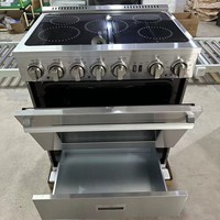 Cuisinière autonome à gaz et à induction avec four, économique, pour la vente en gros