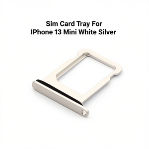 Bandeja para tarjeta SIM para iPhone 13 Mini, blanca plateada - Product Image 2