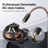 Auriculares Intrauditivos Profesionales con Cable de 3.5mm, Micrófono, Controlador Dinámico de 10mm, HiFi, para Música, Juegos, Transmisión en Vivo, Resistentes al Agua IPX-4
