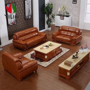 A908 أريكة الأثاث تاجر الجملة أريكة لغرفة المعيشة قطاعات أريكة جلدية أصلية الحديثة Loveseat Canape صالون كاملة أون Cuir - Product Image 1