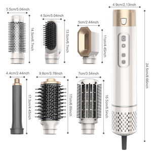 Mini tamaño de viaje Blanco 220V Kit de <span class=keywords><strong>cepillo</strong></span> de <span class=keywords><strong>secador</strong></span> de <span class=keywords><strong>pelo</strong></span> de doble voltaje europeo internacional <span class=keywords><strong>para</strong></span> cabello <span class=keywords><strong>corto</strong></span> - Product Image 3