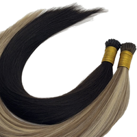 Extensions de cheveux lisses pré-collées en platine, extensions de cheveux vierges russes, mèches réelles, extensions de cheveux humains