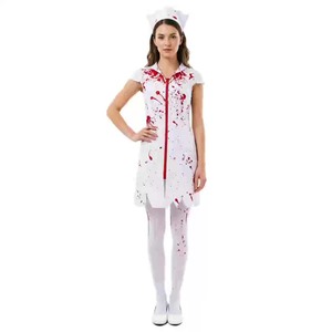 <span class=keywords><strong>Costume</strong></span> da <span class=keywords><strong>Infermiera</strong></span> Zombie Sanguinante per Halloween 2024, Set Completo per Donna HOHC-009 - Product Image 6