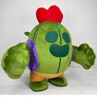 Costume de cactus gonflable de marche de modèle de plantes portable personnalisé costumes de cactus gonflables de 2m de hauteur pour la décoration de défilé