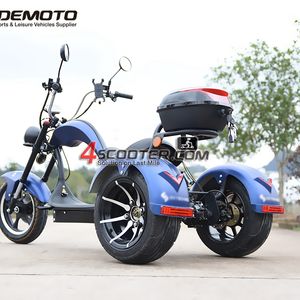 Scooter Eléctrico de <span class=keywords><strong>Tres</strong></span> <span class=keywords><strong>Ruedas</strong></span> <span class=keywords><strong>Citycoco</strong></span> 2020, Aprobado por la CEE y la COC, Nuevo, para Derrapes - Product Image 6