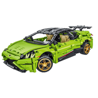 Voiture de course célèbre Mork 023016-1 blocs de construction Super rapide modèle de véhicule briques jouet d'assemblage pour garçons