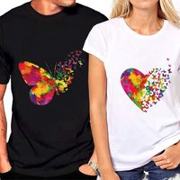 Papillon coloré repassage autocollants de transfert de chaleur adaptés aux T-shirts Jeans sacs à dos chapeaux vêtements bricolage décalcomanies décoratives