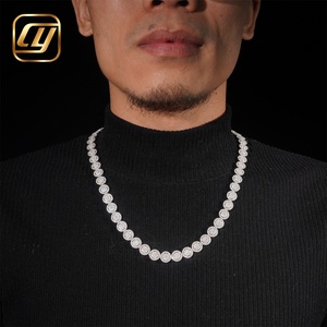 Collar de Joyería Hip Hop con Certificación GRA, Diamante Moissanite VVS de 10MM, Cadena Cubana Miami Iced Out, Plata de Ley 925 - Product Image 2