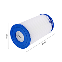 Cartouche filtrante plissée de remplacement pour système de filtration d'eau de piscine, spa et bain à remous