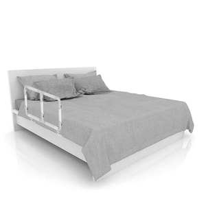 Riel de asistencia para cama ajustable blanco, barra de agarre de protección de mano, montaje sin herramientas, estabilidad de seguridad para cabecera, comedor al aire libre, dormitorio - Product Image 2