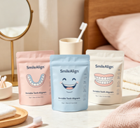 Échantillons Gratuits – Sachet Zip Refermable en Plastique Imprimé Personnalisé de Qualité Alimentaire, Pochette Imprimée pour le Rangement d'Aligneurs Dentaires Invisibles
