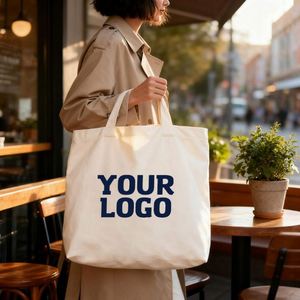 Sy8643 Sac personnalisé avec logo promotionnel pour entreprise, sac en toile de coton, pochette, sacs cadeaux - Product Image 1