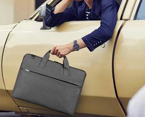 Bolsa para Portátil de Poliéster Resistente al Agua de 17 Pulgadas, con Correa Cruzada para el Hombro, Funda Protectora Suave para el Trabajo, Negocios, Logotipo Personalizado - Product Image 6