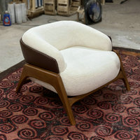 Fauteuil club individuel en bois de conception ergonomique et confortable, fauteuil d'appoint pour salon, chaises de pédicure pour intérieur moderne