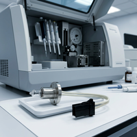 Compatible Biolis 30i Halogen Lamp Assembly 12V 20W Flange Mount Quick-Connect Plug Biochemistry Analyzer Light Source