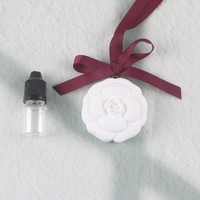 Diffuseur d'huiles essentielles en plâtre parfumé, désodorisant de placard suspendu en porcelaine fait main, personnalisable avec logo