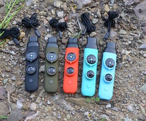 Silbato de Supervivencia Portátil Personalizado, Brújula, Termómetro, Linterna LED, Equipo de Emergencia <span class=keywords><strong>para</strong></span> Exploración al Aire Libre, 7 en 1 - Product Image 5