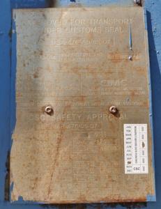 Conteneur sec d'occasion de 20 pieds, extérieur bleu rouillé, portes solides, adapté au stockage et à l'expédition - Product Image 6