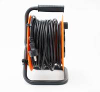 Enrouleur de câble extérieur 25/30/50m avec 4 prises Schuko, couvercle et câble H07RN-F 3G1.5/2.5mm² IP44
