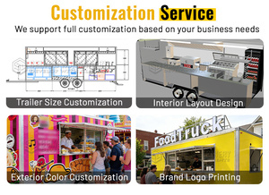 Catering Food Truck Fully Equipped Taco Trailers Mobile <b>Kitchen</b> Pizza Coffee Cart Ice BBQ Truck Cheap Mobile Food Trailer BY-SST - Product Image 5