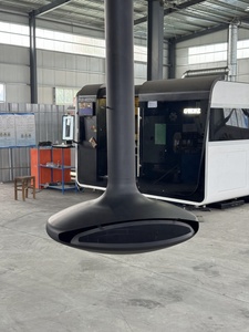 Chimenea Moderna de Acero al Carbono, Independiente, para Interiores, de Leña y <span class=keywords><strong>Bioetanol</strong></span>, Calefacción Personalizable, Tamaño Grande para Uso en Villas y Hoteles - Product Image 6