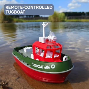 Jouet porte-bonheur 686 RC <span class=keywords><strong>bateau</strong></span> 1/72 puissant double moteur sans fil radiocommande <span class=keywords><strong>bateau</strong></span> 2.4G <span class=keywords><strong>remorqueur</strong></span> modèle jouets pour garçon - Product Image 2