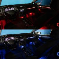 Kit d'éclairage ambiant LED 64 couleurs Galaxy pour VW Golf 7 2014-2021, ajustement OEM, ensemble complet pour amélioration intérieure