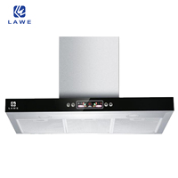 900mm 600mm 750mm Acier Inoxydable Mural Auto Clean Smart Range Hotte Cuisines Communales Extracteurs De Graisse De Fumée Hotte Cuisinière