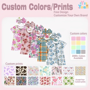 Conjunto <span class=keywords><strong>de</strong></span> Ropa <span class=keywords><strong>de</strong></span> Verano Casual para Bebé: Pelele <span class=keywords><strong>de</strong></span> Manga Corta con Cremallera y Estampados Variados, con Diadema a Juego para Niña Pequeña - Product Image 3