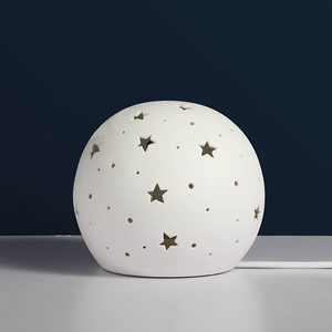 Đèn Bàn Rỗng Đèn Đêm Bằng Sứ Trang Trí Nhà Cửa Đèn Đêm Hình Cầu Trang Trí Phòng Ngủ Trẻ Em Trong Nhà Cá Tính - Product Image 4