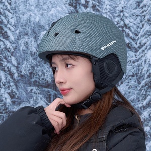 Casco <span class=keywords><strong>de</strong></span> Nieve Profesional MOON Modelo MS86, Material PCPES, Diseño para Cabezas Asiáticas, Equipo <span class=keywords><strong>de</strong></span> Esquí Unisex Todo en Uno, Mantiene el Calor - Product Image 4