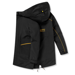 Processus de pressage et de rembourrage sans couture, vêtements d'entreprise ODM, veste longue en duvet pour homme, hiver - Product Image 3