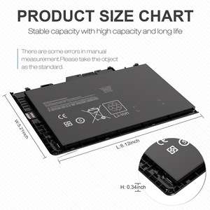 Hot Deal 14.8V 52Wh Long Life BT04XL <b>Battery</b> for HP EliteBook Folio 9470 9480 Durable <b>Battery</b> - Product Image 4