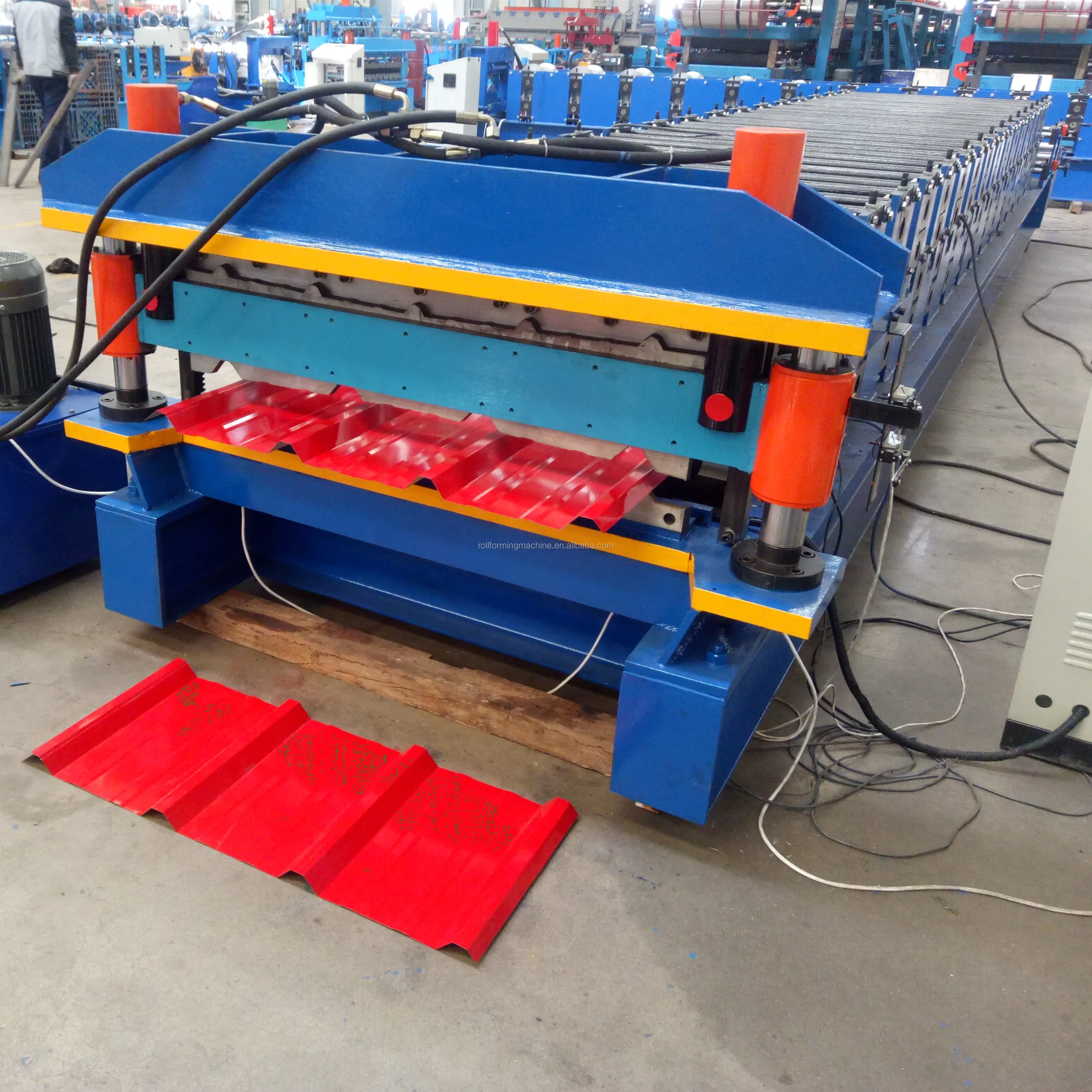 Roofing Machine Making Peru Aluzinc TR4 Roofing Tile Sheet Making Roll Forming Machine