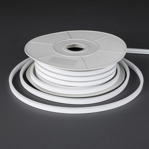 GLORIVA Tira de Luz LED de Neón Flexible de Alta Resistencia 24V 8x16mm 20m Alimentación Única Sin Caída de Voltaje IP67 Impermeable de Silicona 3500K Blanco Cálido - Product Image 3