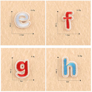 小さな鉄の刺繍アルファベットパッチ<span class=keywords><strong>1</strong></span>インチA-Z文字カラフルな刺繍パッチ子供服衣類 - Product Image 6