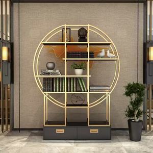 Étagère nordique en fer forgé, étagère de luxe légère, écran de séparation d'intérieur, présentoir pour cosmétiques et nail art - Product Image 1