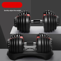 Ensemble d'haltères réglables à 15 positions, 24 kg / 525 lb - Musculation, fitness, haltérophilie, durable