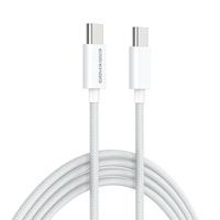 Cable Trenzado de Nailon Tipo-C a Tipo-C ESEEKGO G-113C de 4 Pies/1.2 Metros, Carga Rápida de 100W para Computadoras Portátiles, Teléfonos Móviles y Transferencia de Datos