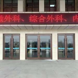 <span class=keywords><strong>Porte</strong></span> en aluminium de style américain moderne, commerciale, KFC, <span class=keywords><strong>vitrée</strong></span>, <span class=keywords><strong>blanche</strong></span>, battante, coupe-vent, pour l'extérieur, devanture de magasin, appartement - Product Image 6