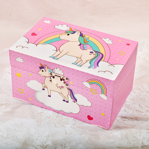 Unicorn <strong>Jewellery</strong> <strong>Box</strong> Recyclable Paper <strong>Musical</strong> Princess Toy Gift <strong>Box</strong> for Girls for Kids' Storage and Display - Product Image 3
