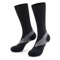 Chaussettes de sport de compression montantes pour femme, antidérapantes, avec soutien du mollet, pour la course, le fitness, la corde à sauter et l'entraînement, automne-hiver