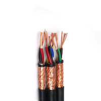 Câble blindé RVVP câble de Communication câble Flexible blindé fil électrique 300/500v 4 noyaux fil d'isolation en PVC à noyau de cuivre