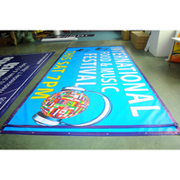 Cartel de vinilo personalizado para publicidad, cartel de valla exterior, a todo Color, de PVC, para publicidad