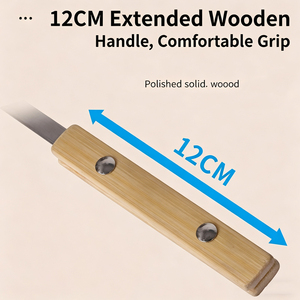 Brochetas de acero inoxidable con mango de <span class=keywords><strong>madera</strong></span> para barbacoa, brochetas para asar al aire libre, brochetas para aperitivos, herramientas para barbacoa - Product Image 6
