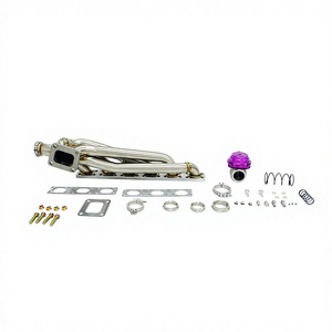 MERTOP Colector de escape de montaje superior con brida T4 de 3mm para <span class=keywords><strong>BMW</strong></span> E36 <span class=keywords><strong>320i</strong></span> 323i 325i M3 <span class=keywords><strong>M50</strong></span> M52 S50 con Wastegate 1992-1998 - Product Image 1