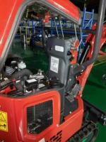 Mini-excavatrice HS26, excavatrice compacte sur chenilles, excavatrice hydraulique pour l'aménagement paysager et la construction